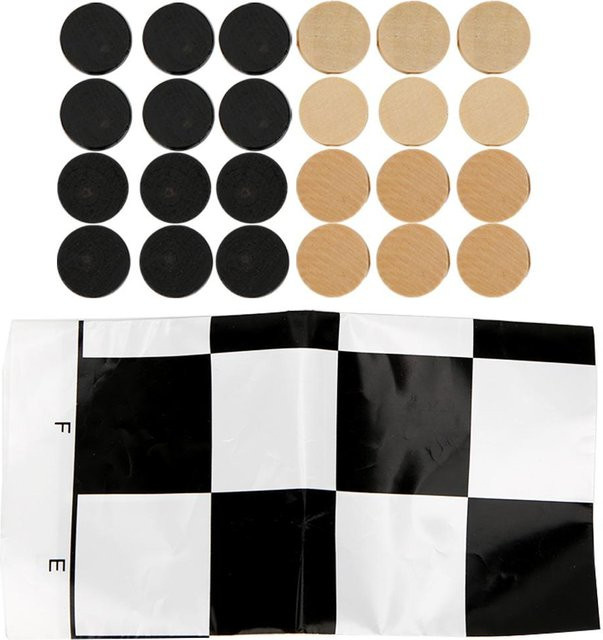 TOMTOP JMS Internationales Damespiel Holz 24-teiliges Set - Bild 1