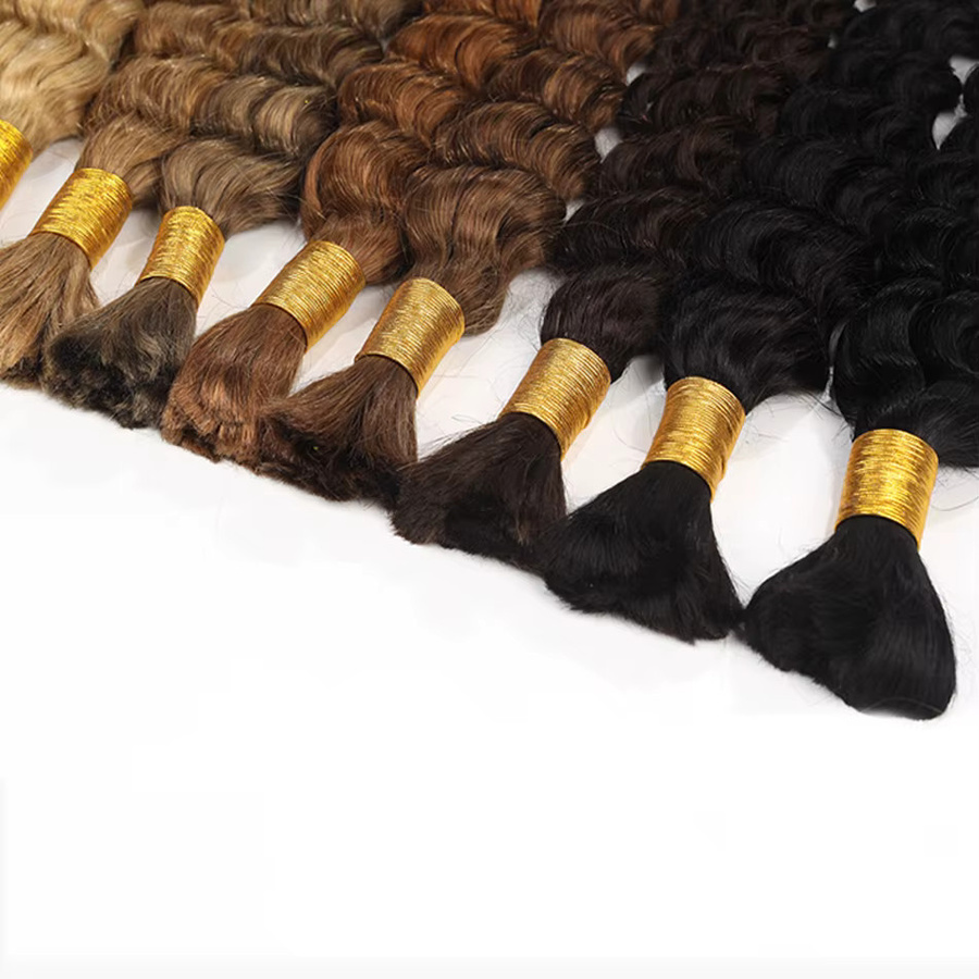 BHF Echthaar Extensions, tief gewellt, Schwarz, 100 g, Unisex - Bild 2