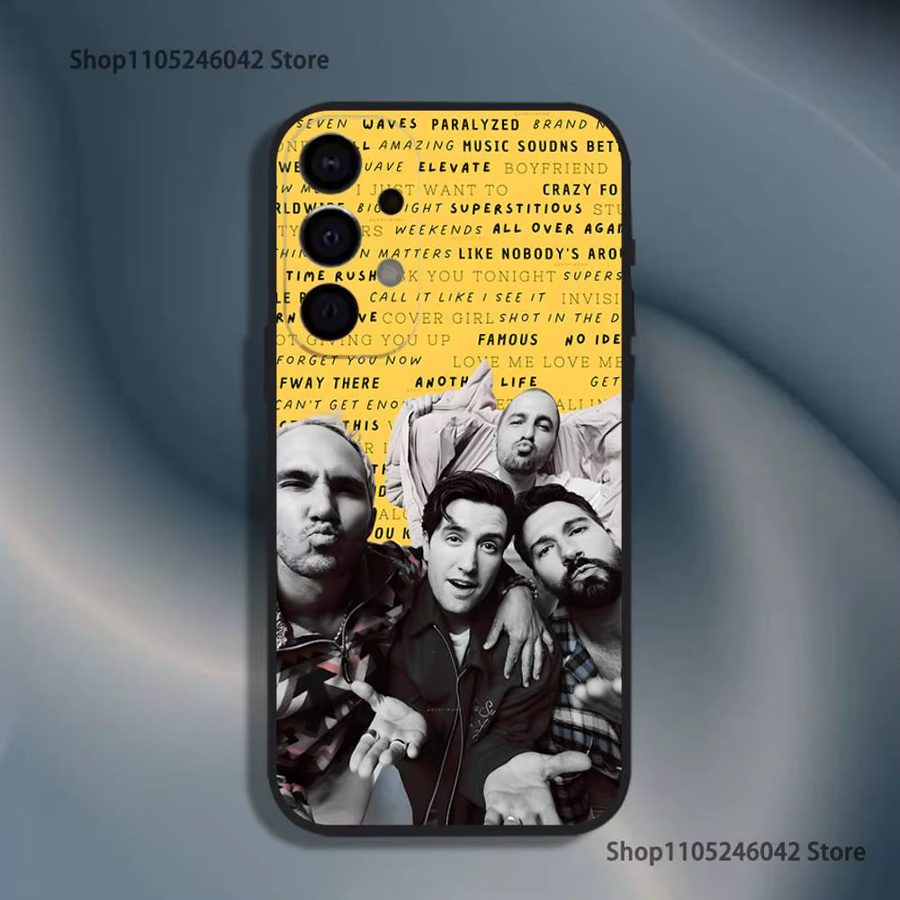 Big Time Rush BTR Handyhülle für Samsung Galaxy S25 S24 S23 S22 S21 S20 Ultra Plus FE Lite 5G in Schwarz - Bild 2
