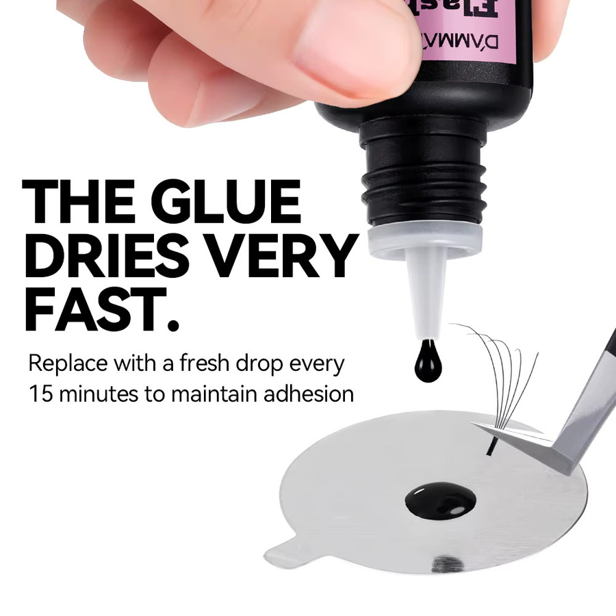 Damman Wimpernkleber für Extensions, 5 ml, schnelltrocknend - Bild 5