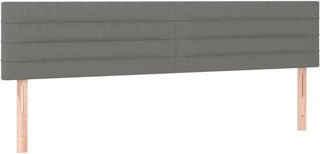 vidaXL LED Kopfteil Dunkelgrau mit integrierter Beleuchtung und USB-Anschluss, B/H: 180 x 78-88 cm - Bild 1