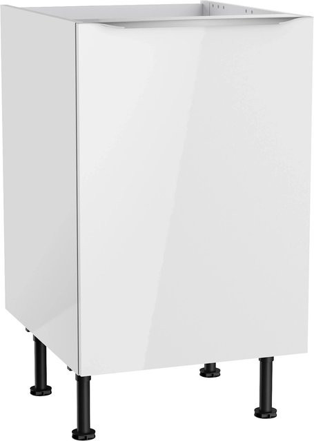 Optifit Küchen-Spülenunterschrank Arvid Weiß glänzend B/T/H: 50 x 58,4 x 87 cm - Bild 1