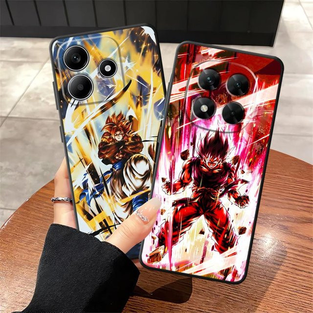 Dragon Ball Goku Saiyajin Handyhülle für Xiaomi Redmi Note 12s 9S 13 14 Pro Plus 9 10 11 12 Pro 10S 11S 7 8 in Schwarz - Bild 1