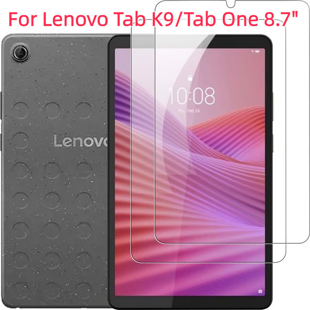 2 Stück Lenovo Tab K9 2025 Tab One 8,7 Zoll Displayschutzfolie aus 9H gehärtetem Glas, transparent - Bild 1