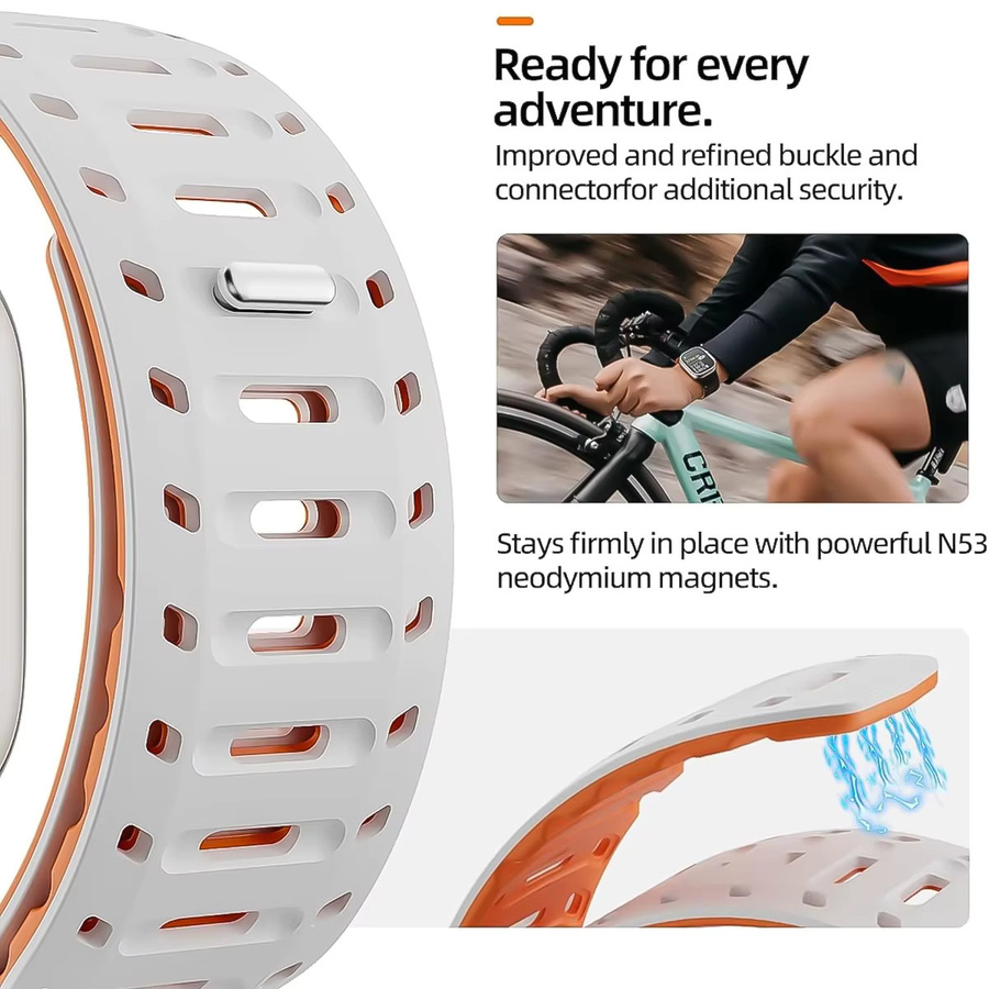 Uhrenarmband Silikon, Magnetisch, Unisex - Bild 3