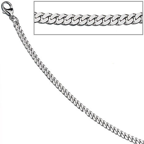 Colfem Panzerarmband 585 Weißgold, 21 cm, Unisex - Bild 1
