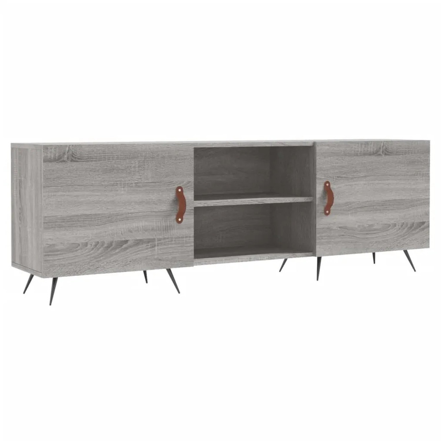 vidaXL TV-Schrank Grau Sonoma aus Holzwerkstoff und Eisen B/T/H: 150 x 30 x 50 cm - Bild 2