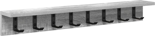 vidaXL Wandmontierter Nachttisch in Grau Sonoma, Modernes Design, B: 80 cm, T: 10,5 cm, H: 10,5 cm - Bild 1