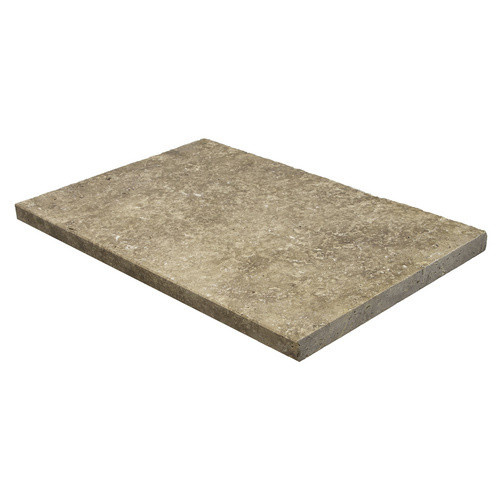 WOHNRAUSCH Beckenrandsteine Keona Brown aus Travertin in Braun/Beige, B: 61 cm, T: 40,6 cm, H: 3 cm, gefast - Bild 2