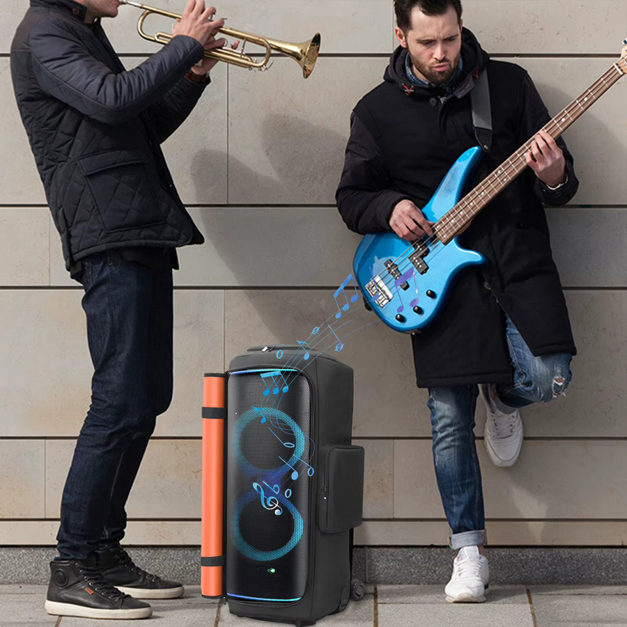 JBL Partybox 720 Staubschutz mit Mikrofontasche und Reißverschluss, schwarze Aufbewahrungstasche für Outdoor-Reisen - Bild 3