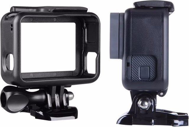 Schutzrahmen aus Kunststoff für GoPro Hero 5, 6 und 7 Action Kamera in Schwarz - Bild 1
