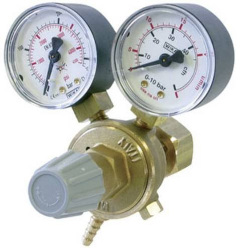 Toparc Druckminderer mit Manometer in Silber, Durchflussmenge: 20 l/min - Bild 1