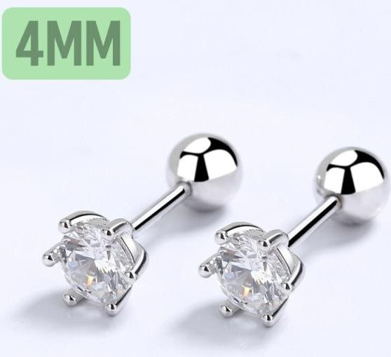 YIRAN Jewelry Ohrstecker 925 Silber, Zirkonia, Damen - Bild 1