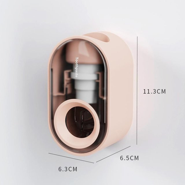 Automatischer Zahnpasta-Spender von Yiran Furniture zur Wandmontage in Rosa - Bild 1