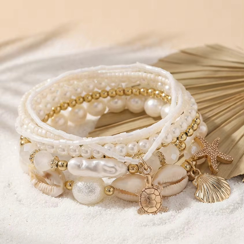Rinhoo Armband, Perle, Damen, mehrlagig - Bild 2