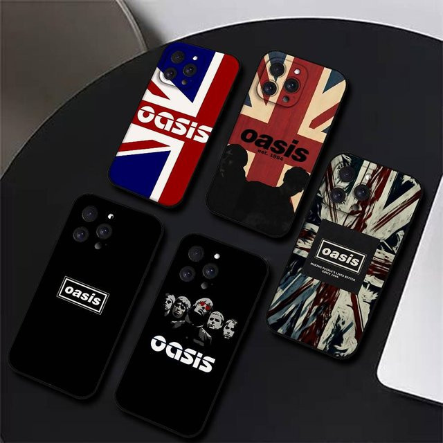 Hot-O-Oasis-Band Handyhülle für iPhone 15 14 13 12 11 Pro Max Xr Xs Shell Cover Case in Schwarz - Bild 1