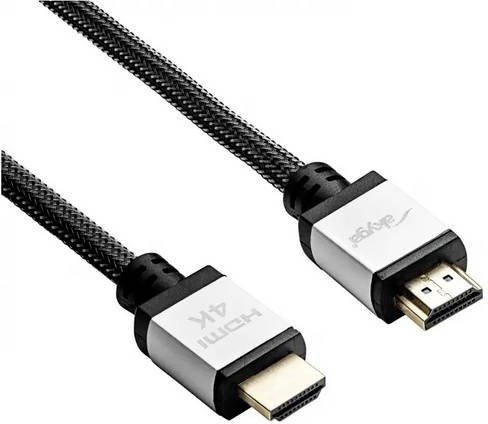 Akyga HDMI-Kabel AK-HD-100P mit Ethernet/LAN in Schwarz, Länge: 10,0 m - Bild 1
