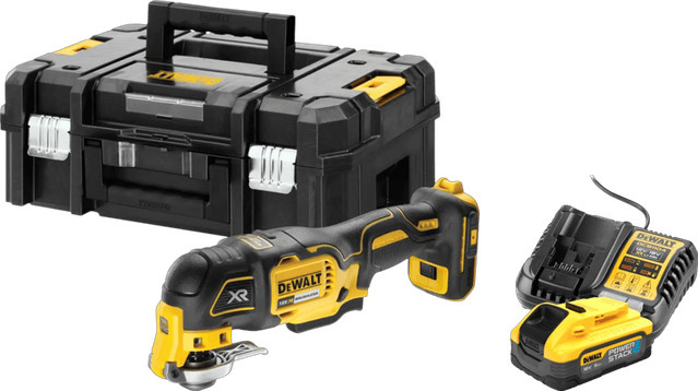 DeWalt DCS356NT-XJ POWERSTACK Akku Starterset in Gelb mit 5,0 Ah Akku - Bild 1