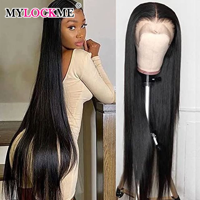 MYLOCKME Perücke aus echtem Haar, HD Lace Front, Damen - Bild 1