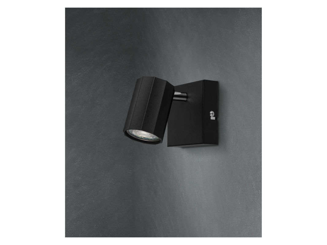 LIVARNO HOME Wand- und Deckenleuchte in Schwarz, quadratischer LED-Spot mit neigbarem und schwenkbarem Design aus Stahl - Bild 2