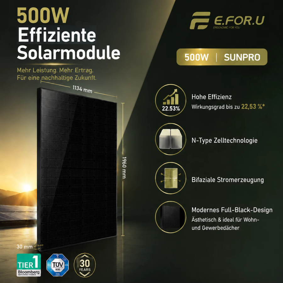 Zendure Solar Flow 800 mit 500W Solar Panel in Schwarz - Bild 2