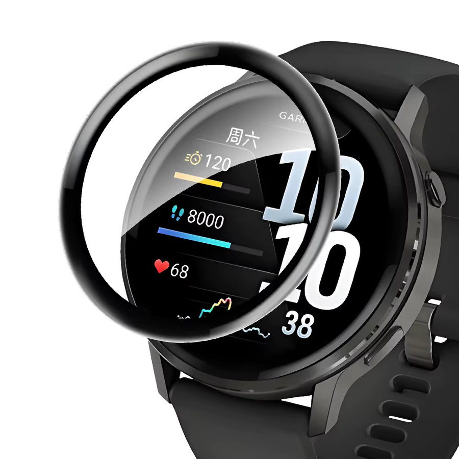 DUNTIS Displayschutzfolie für Garmin Venu 4 45 mm und 41 mm, 3D-gebogener Ultra-HD-Schutz mit vollständiger Abdeckung, transparent - Bild 7