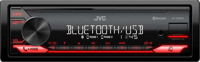JVC KD-X282BT Autoradio mit Bluetooth in Schwarz - Bild 1