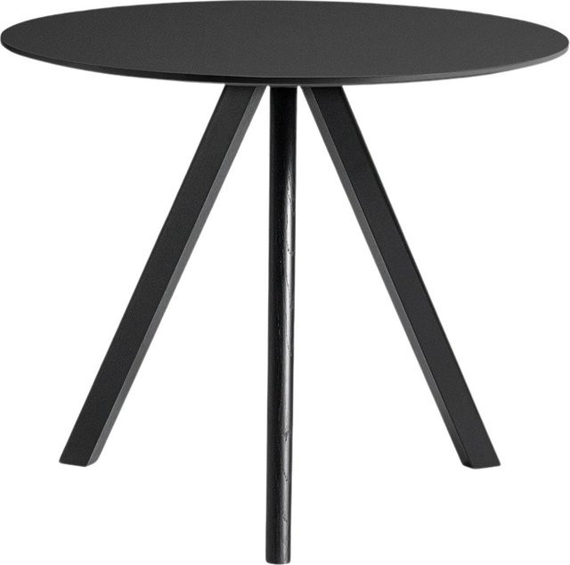 HAY Copenhague Cph20 Esstisch aus Schichtholz in Schwarz, rund, skandinavisches Design - Bild 1