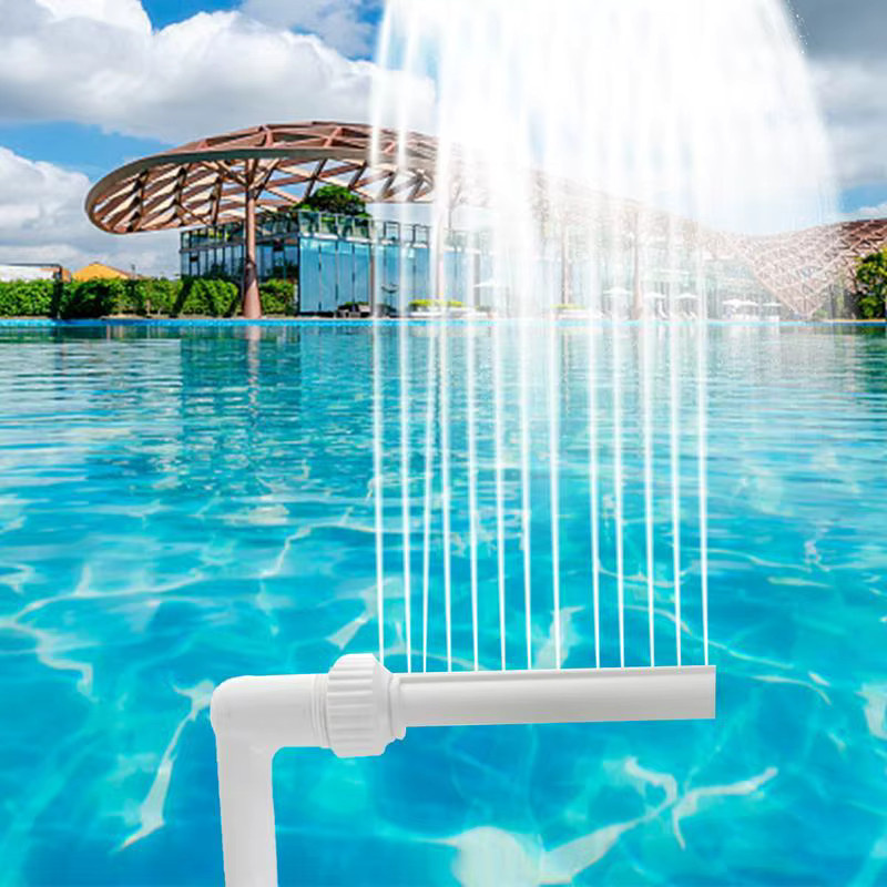Doppelkopf Pool Wasserfall und Belüfter für Inground Pools mit 1,5 Zoll Gewinde - Bild 4