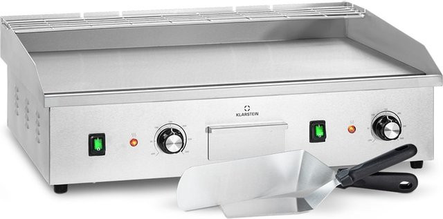Klarstein Elektrogrill Plancha in Silber aus Edelstahl - Bild 1