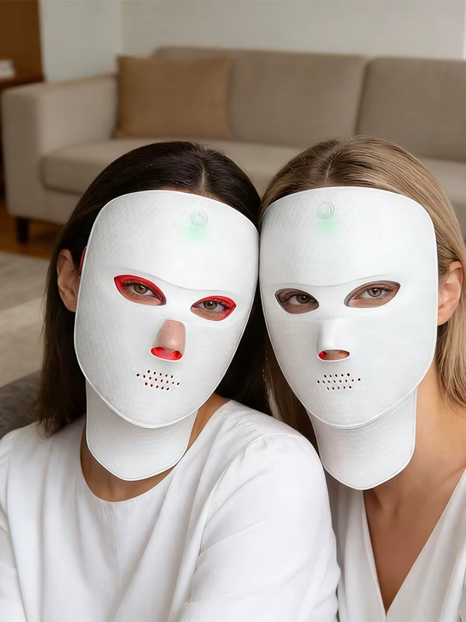 foreverlily 2-in-1 LED-Gesichtsmaske mit Halsbehandlung, Unisex - Bild 5