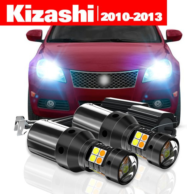 LECIBUBI LED Dual Modus Blinker und Tagfahrlicht DRL Set für Suzuki Kizashi 2010-2013, 2 Stück - Bild 1
