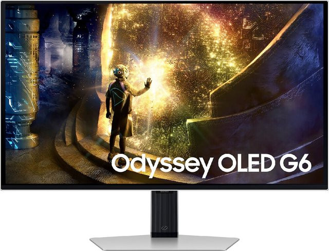 Samsung Odyssey OLED G6 G61SD Gaming Monitor, 27 Zoll, QD-OLED, QHD, 240Hz, FreeSync Premium Pro, Schwarz/Silber - Bild 1