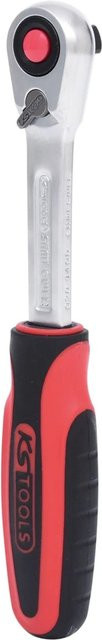 KS Tools SlimPOWER Umschaltknarre 1/4 Zoll mit 72 Zähnen aus Chrom-Vanadium in Silber - Bild 2