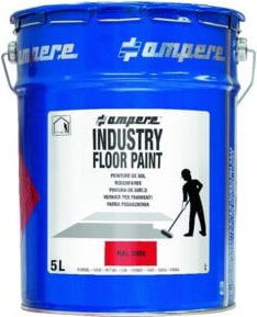A.M.P.E.R.E. Bodenmarkierungsfarbe Traffic Industry Floor Paint, Farbe: Rot, 5 l - Bild 1