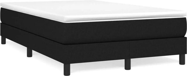 vidaXL Boxspringbett in Schwarz aus Stoff, B/T/H: 120 x 200 x 25 cm - Bild 1