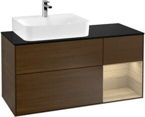 V&B Waschtischunterschrank Finion mit Wandbeleuchtung, Breite: 120 cm, Tiefe: 50,1 cm, Höhe: 50,1 cm - Bild 1