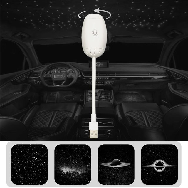 ZCMLED Mini USB Sternenhimmel Atmosphären-Projektor in Schwarz zur Raumdekoration und Deckenbeleuchtung - Bild 1