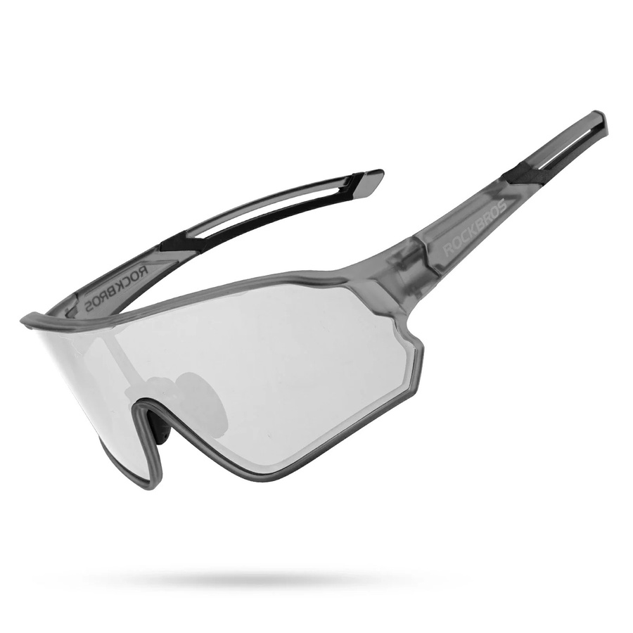 ROCKBROS Sportsonnenbrille, grau, Unisex, Vollrand, TR90, polarisiert - Bild 1