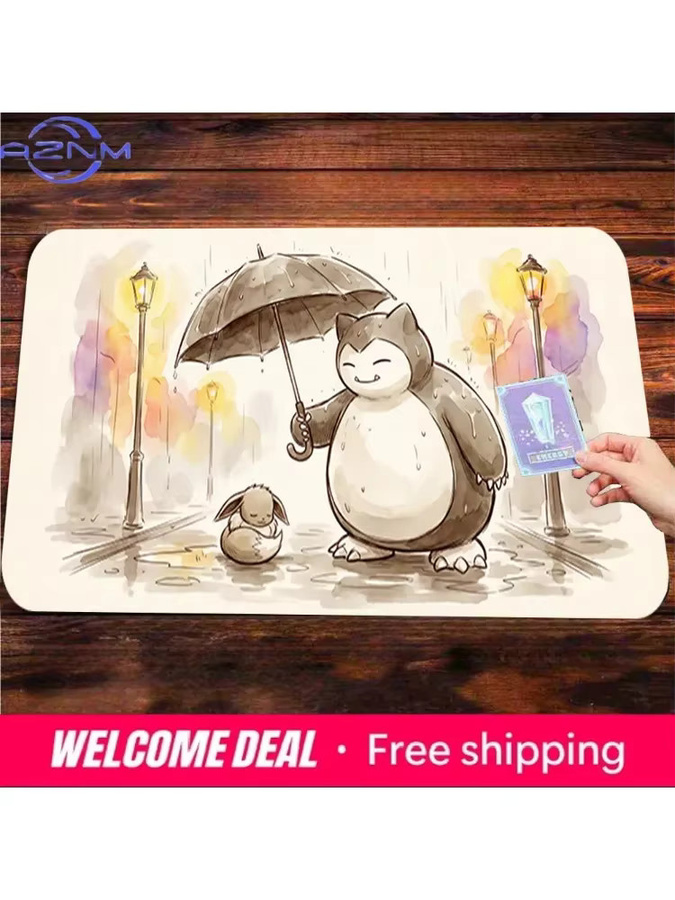 Potdemiel Pokémon Gaming-Spielmatte Snorlax & Eevee Regenschirm, Mehrfarbig - Bild 6