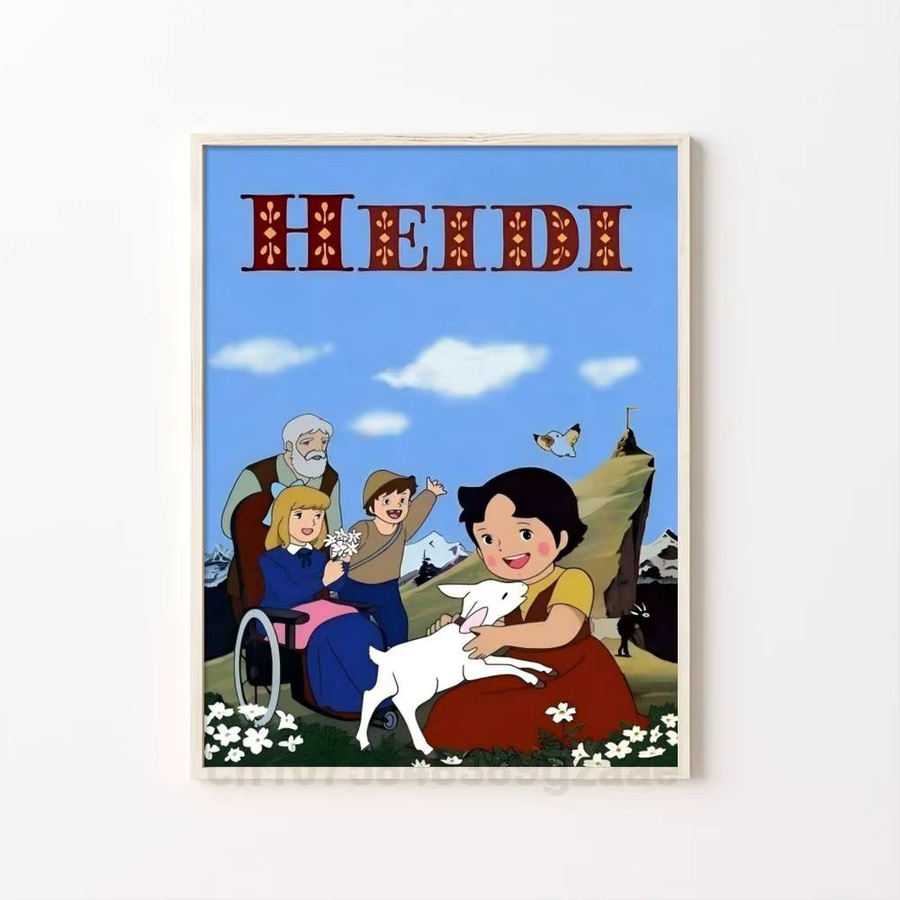 Anime-Poster Heidi, ein Mädchen der Alpen als Wandaufkleber in Mehrfarbig, Rechteckig - Bild 6