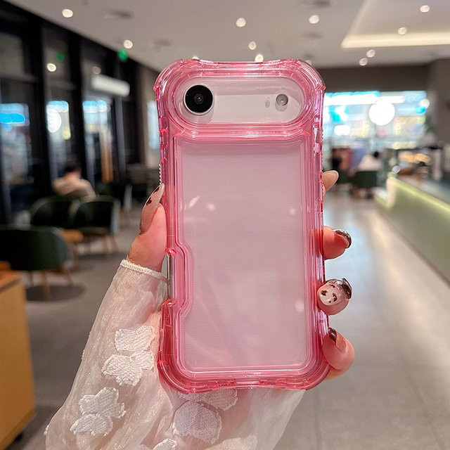 Stoßfeste 3-in-1 Anti-Drop Schutzhülle aus PC und TPU für iPhone 17 Air, 16, 15, 14 Plus und 13 Pro Max in Transparent oder Grün - Bild 1