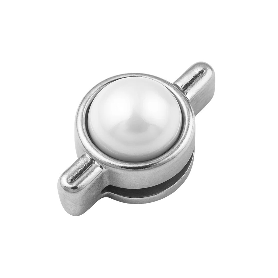 Heideman Charm, Perle, Edelstahl, Silber, Unisex - Bild 1