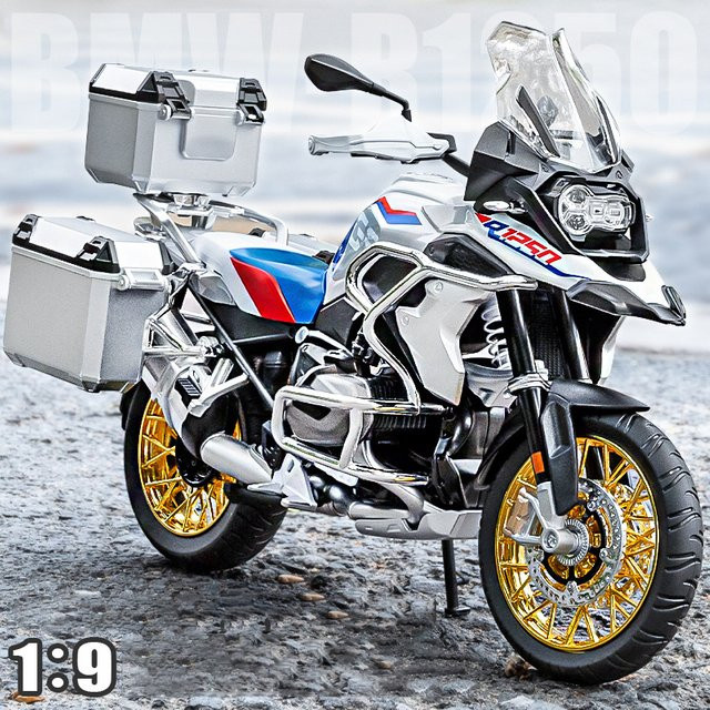 WELLY R1250 GS ADV Motorrad Modell, 1:9, mit Licht, Metall - Bild 1