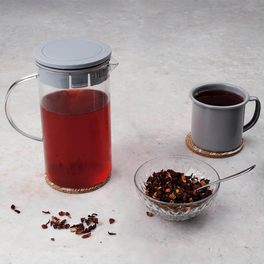 Fackelmann Teekanne aus Glas mit Edelstahl-Infuser, transparent - Bild 3