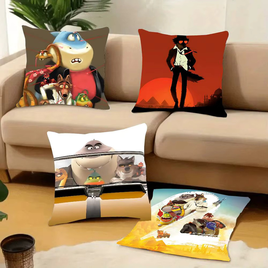 Anime The Bad Guys Kissenbezug quadratisch, Mehrfarbig, B/T: 40 x 40 cm - Bild 2