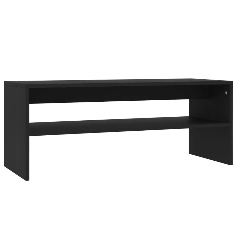 vidaXL Couchtisch in Schwarz aus Holzwerkstoff im skandinavischen Stil, B/T/H: 100 x 40 x 40 cm - Bild 2