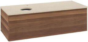 V&B Waschtischunterschrank Antao mit Frontstruktur, Weiß, B/T/H: 120 x 36 x 50 cm - Bild 1
