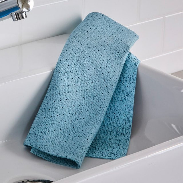 NKD 2-in-1 Badtuch in Blau - Bild 1