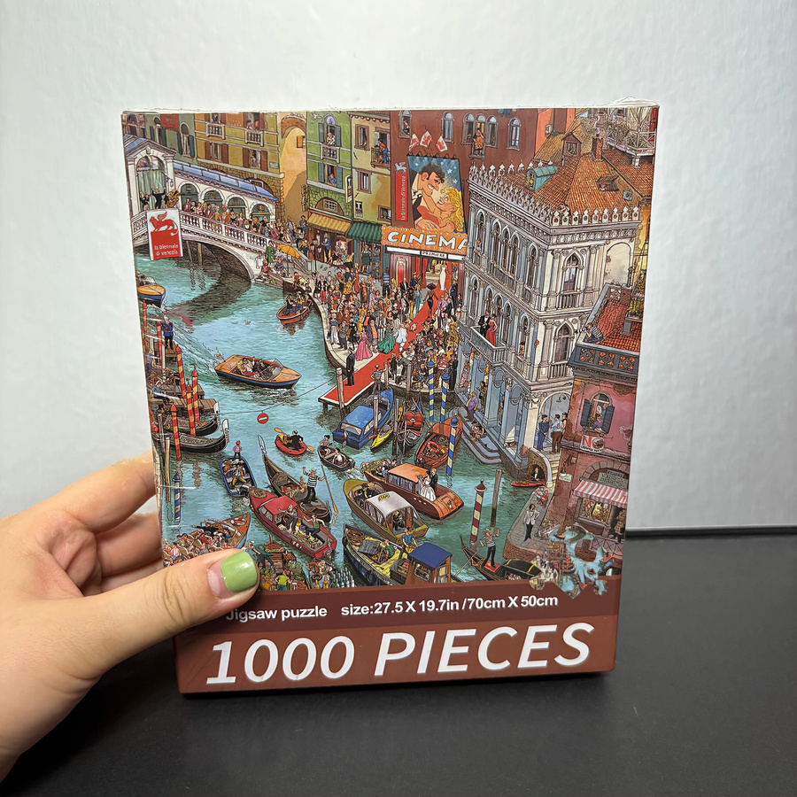 MaxRenard Busy Canal Cartoon-Puzzle, 1000 Teile - Bild 4